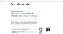 Desktop Screenshot of oyentesdesesperados.blogspot.com