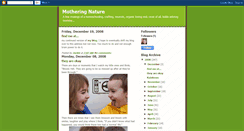 Desktop Screenshot of motheringnature.blogspot.com