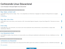 Tablet Screenshot of conhecendolinuxeducacional.blogspot.com