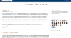 Desktop Screenshot of electronicbreadcrumbs.blogspot.com