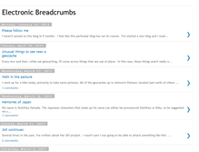 Tablet Screenshot of electronicbreadcrumbs.blogspot.com