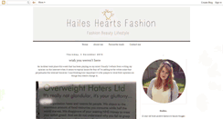 Desktop Screenshot of hailesheartsfashion.blogspot.com