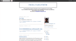 Desktop Screenshot of fridafahlstrom.blogspot.com