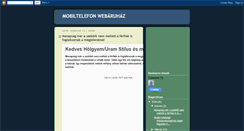 Desktop Screenshot of mobiltelefonwebaruhaz.blogspot.com