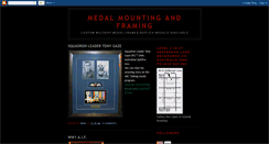 Desktop Screenshot of medalframing.blogspot.com