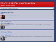 Tablet Screenshot of desdelarepublicadominicana.blogspot.com