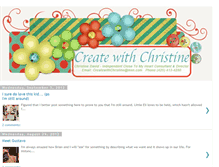 Tablet Screenshot of createwithchristine.blogspot.com