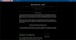 Desktop Screenshot of becominggodbook.blogspot.com