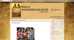 Desktop Screenshot of bibliaehomossexualidade.blogspot.com