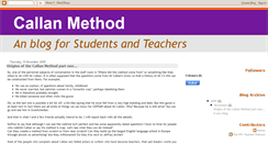 Desktop Screenshot of callan-method.blogspot.com