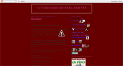 Desktop Screenshot of emagrecendo-vouemagrecer.blogspot.com