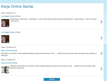 Tablet Screenshot of kerjaonlinesantai.blogspot.com