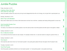 Tablet Screenshot of jumblepuzzles.blogspot.com