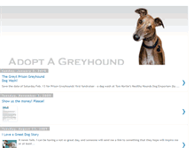 Tablet Screenshot of adoptagreyhound.blogspot.com