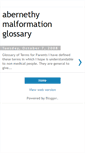 Mobile Screenshot of abernethymalformationthree.blogspot.com