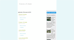 Desktop Screenshot of caminoalandar3000.blogspot.com