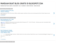 Tablet Screenshot of panduanbuatbloggratis.blogspot.com