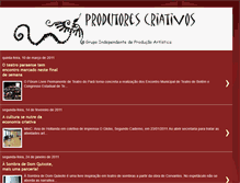 Tablet Screenshot of produtorescriativos.blogspot.com