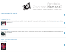 Tablet Screenshot of creativos-nomano.blogspot.com