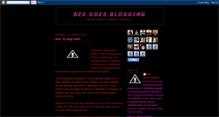 Desktop Screenshot of bexgoesblogging.blogspot.com