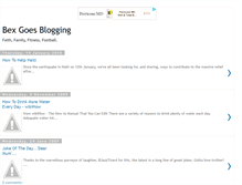 Tablet Screenshot of bexgoesblogging.blogspot.com
