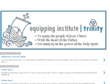 Tablet Screenshot of equipping-institute.blogspot.com