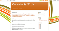 Desktop Screenshot of consultantsrus.blogspot.com