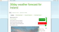 Desktop Screenshot of 30dayforecast.blogspot.com