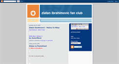 Desktop Screenshot of ibrahimovicfanclub.blogspot.com