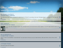 Tablet Screenshot of cliftonstrengthsfinder.blogspot.com