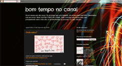 Desktop Screenshot of bomtemponocanal.blogspot.com