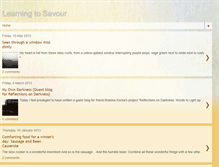Tablet Screenshot of learningtosavour.blogspot.com