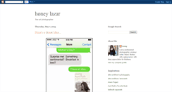 Desktop Screenshot of honeylazar.blogspot.com