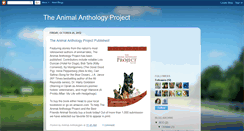 Desktop Screenshot of animalanthologies.blogspot.com