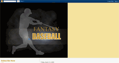 Desktop Screenshot of fantasybaseballinfo.blogspot.com