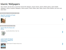 Tablet Screenshot of islami-wallpapers.blogspot.com