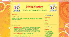 Desktop Screenshot of genius-factory.blogspot.com