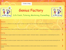 Tablet Screenshot of genius-factory.blogspot.com