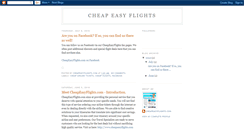 Desktop Screenshot of cheapeasyflights.blogspot.com