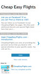 Mobile Screenshot of cheapeasyflights.blogspot.com