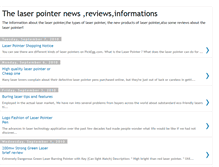 Tablet Screenshot of laser-pointers-depot.blogspot.com