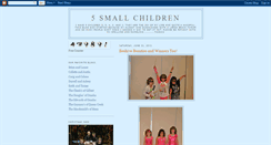 Desktop Screenshot of 5smallchildren.blogspot.com