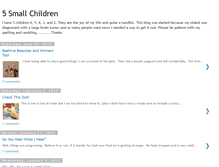 Tablet Screenshot of 5smallchildren.blogspot.com