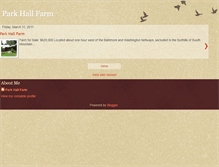 Tablet Screenshot of parkhallfarm.blogspot.com