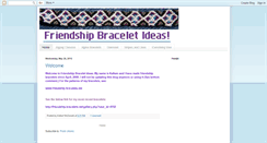 Desktop Screenshot of friendshipbraceletideas.blogspot.com