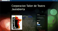 Desktop Screenshot of jaulabiertateatro.blogspot.com