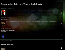 Tablet Screenshot of jaulabiertateatro.blogspot.com