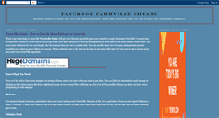 Desktop Screenshot of facebookfarmvillecheats.blogspot.com