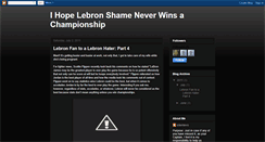 Desktop Screenshot of ihopelebronneverwins.blogspot.com