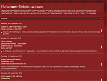Tablet Screenshot of geheimes-geheimwissen.blogspot.com
